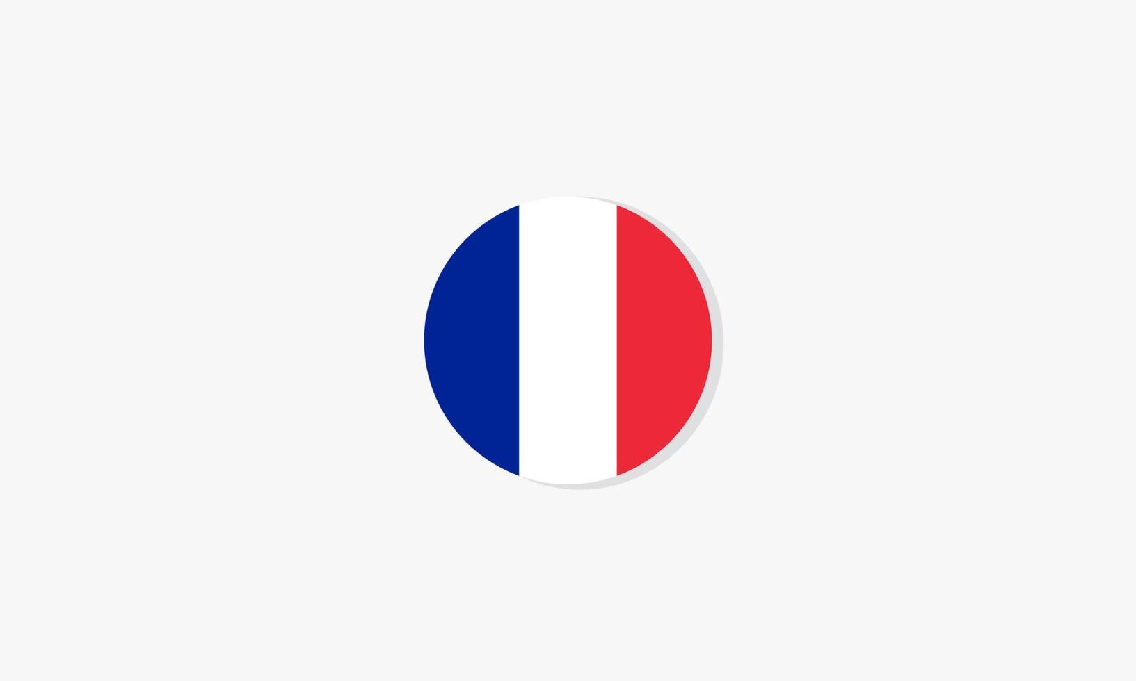 vetor de design gráfico de bandeira de círculo de França.