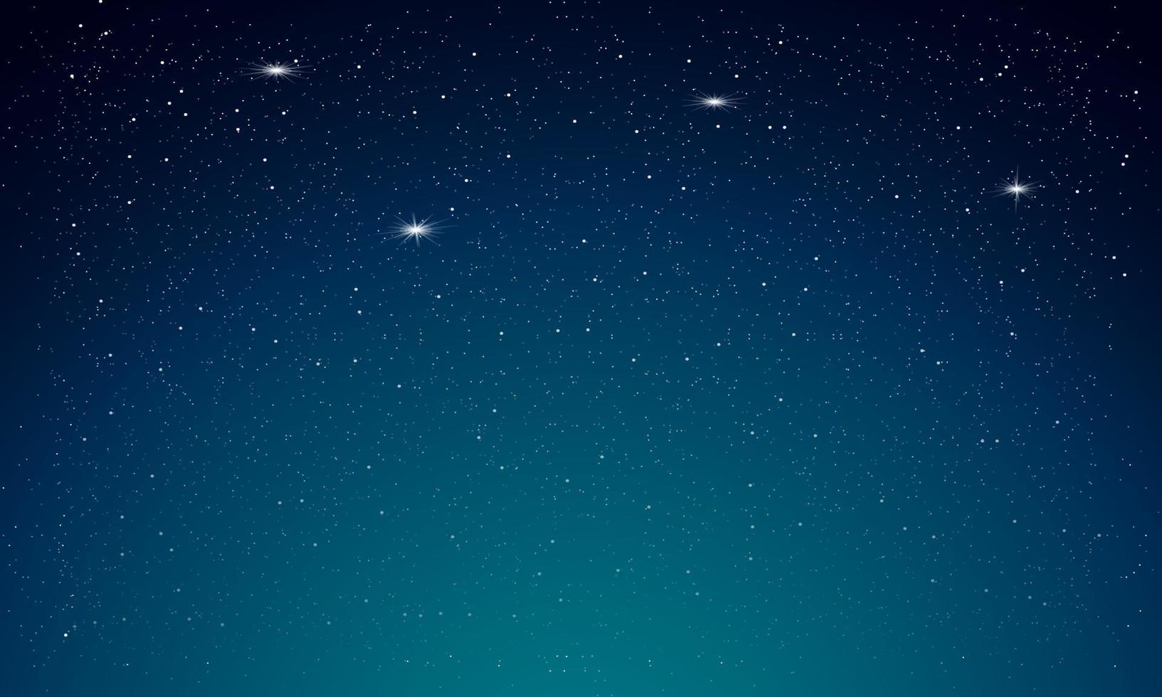 fundo do vetor do céu da noite estrelada.