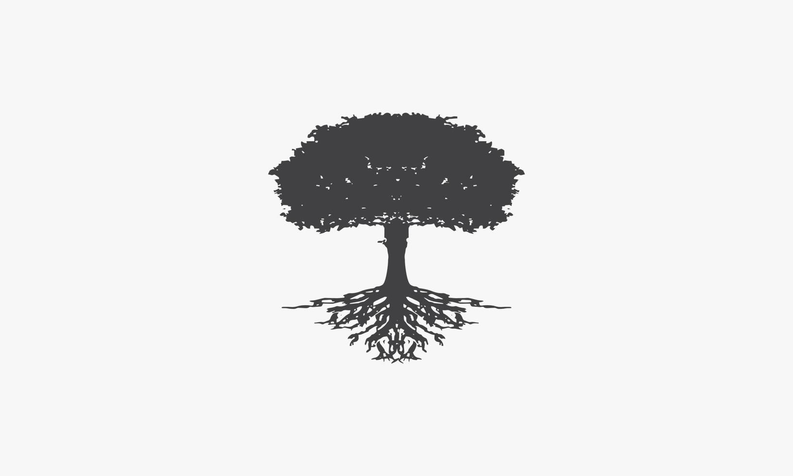 ilustração vetorial de árvore no fundo branco. ícone criativo. vetor