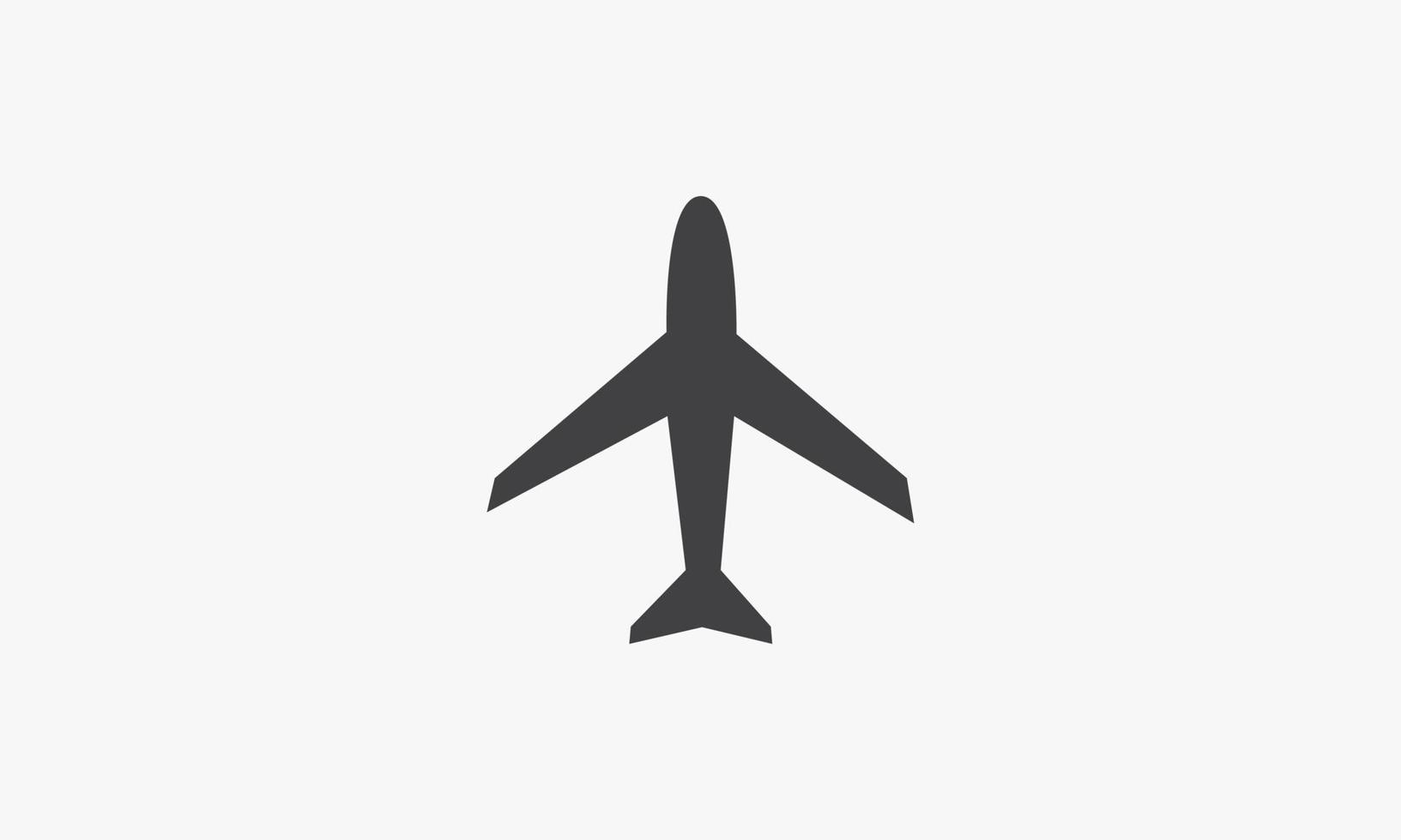 avião simples ícone plana vector. vetor
