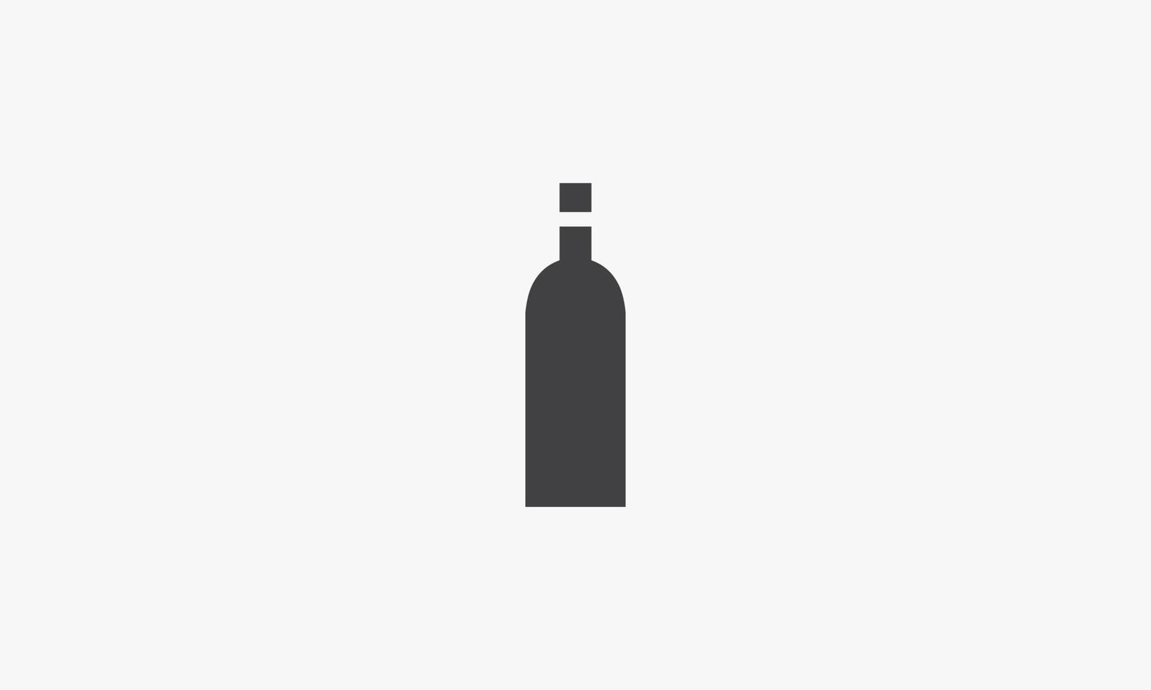 ilustração em vetor plana garrafa de vinho ícone design. isolado no fundo branco.