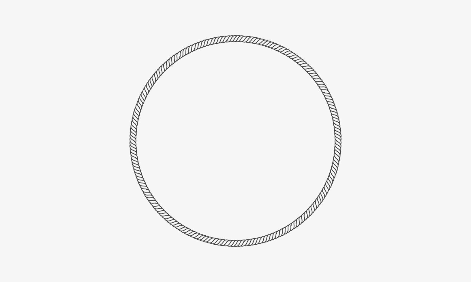 círculo corda ícone vector em fundo branco.
