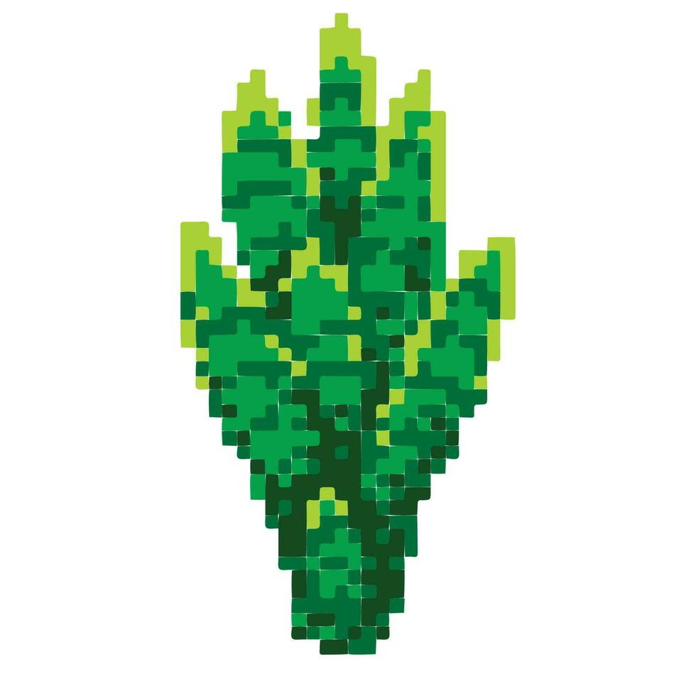 plantas de pixel para jogos e sites vetor