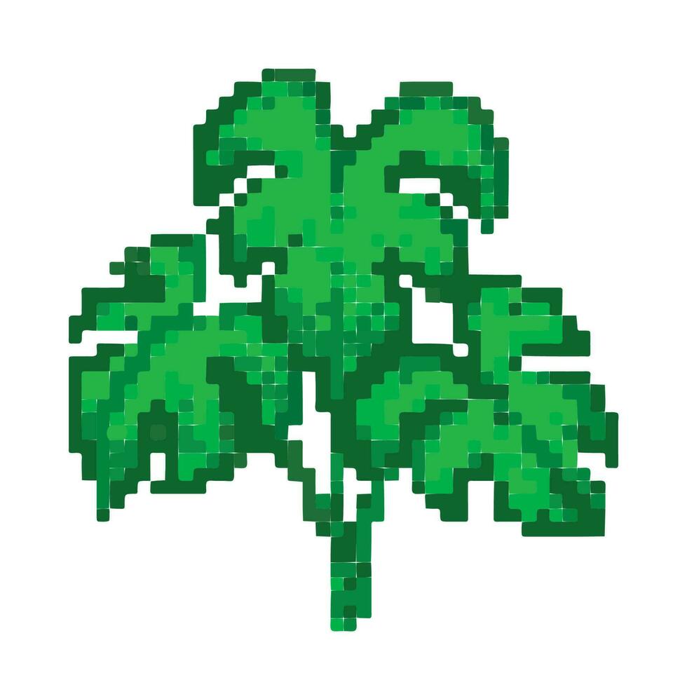 plantas de pixel para jogos e sites vetor