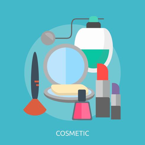 Ilustração conceitual de cosméticos Design vetor