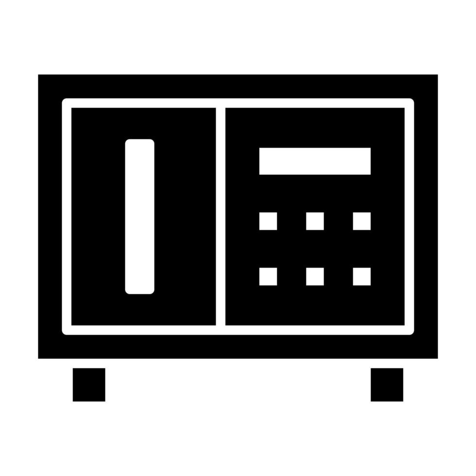 ícone de símbolo de caixa segura vetor