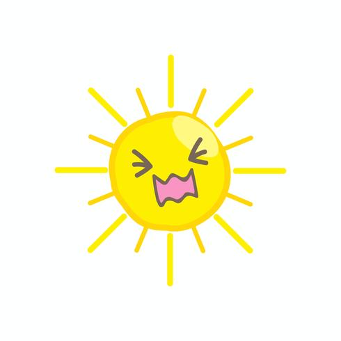 Sorriso bonito sol vector