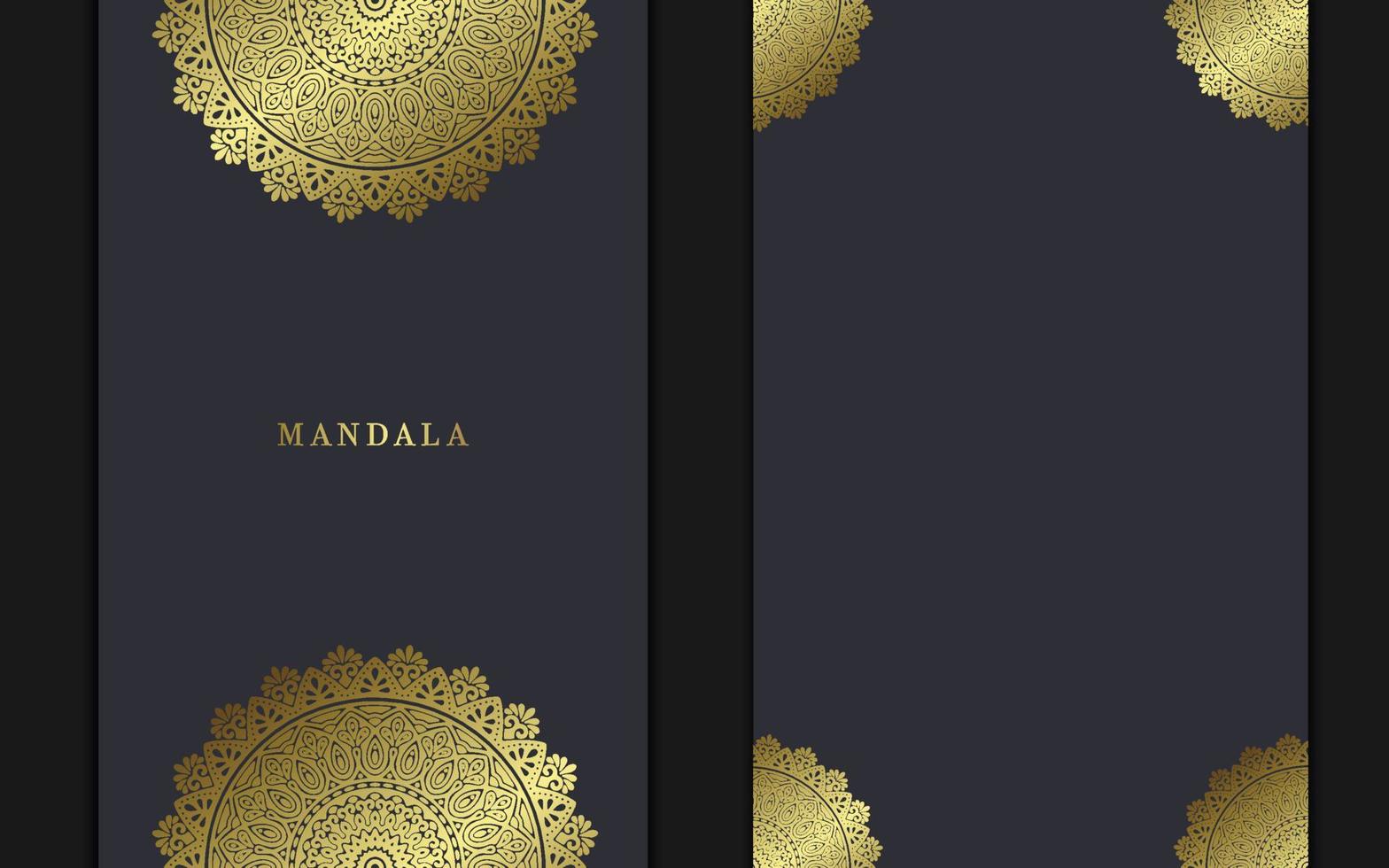 Fundo de mandala ornamental de luxo com padrão oriental islâmico árabe vetor