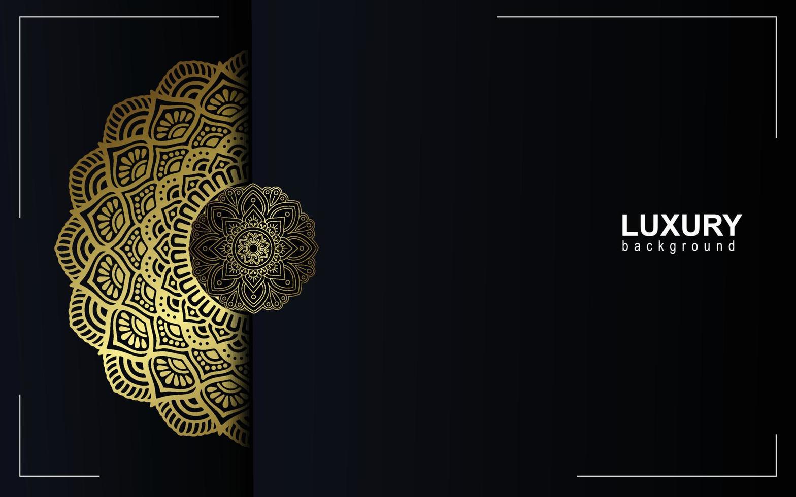 fundo de mandala de luxo com padrão árabe dourado estilo oriental islâmico. mandala decorativa do estilo ramadan. mandala para impressão, cartaz, capa, folheto, panfleto, banner vetor