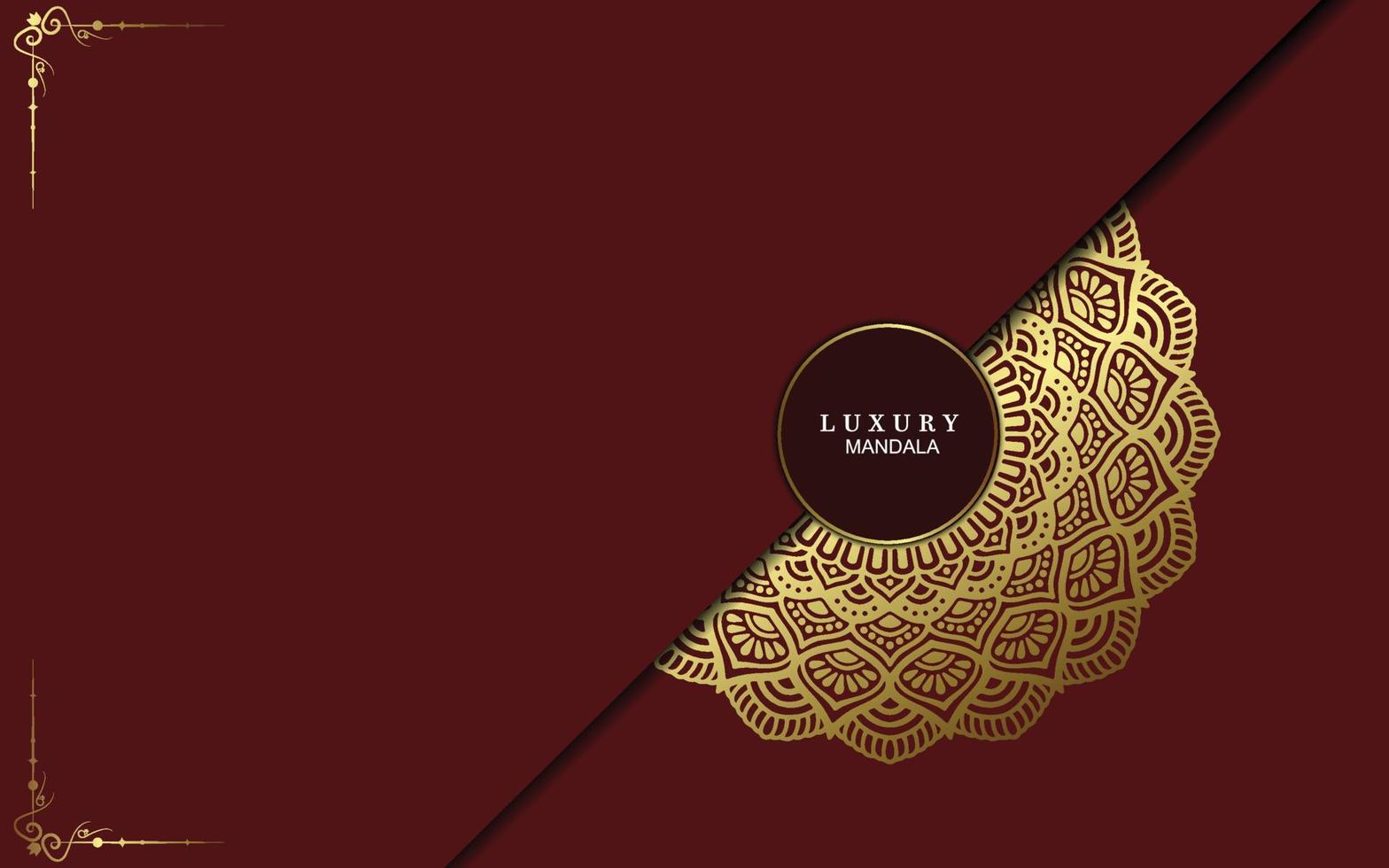 fundo de mandala de luxo com padrão árabe dourado estilo oriental islâmico. mandala decorativa do estilo ramadan. mandala para impressão, cartaz, capa, folheto, panfleto, banner vetor