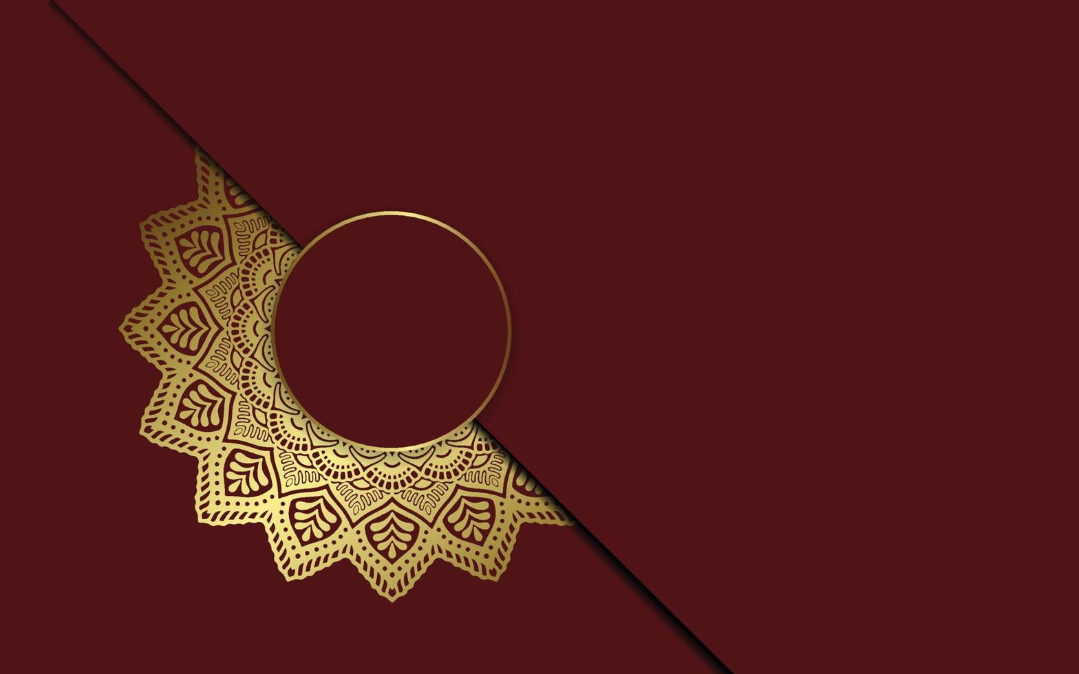 fundo de mandala de luxo com padrão árabe dourado estilo oriental islâmico. mandala decorativa do estilo ramadan. mandala para impressão, cartaz, capa, folheto, panfleto, banner vetor