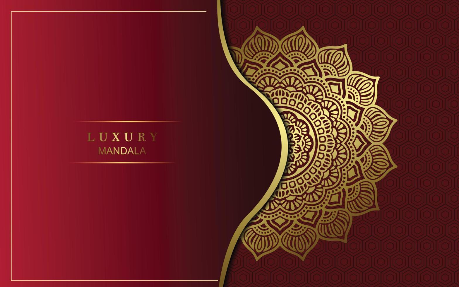 fundo de mandala de luxo com padrão árabe dourado estilo oriental islâmico. mandala decorativa do estilo ramadan. mandala para impressão, cartaz, capa, folheto, panfleto, banner vetor