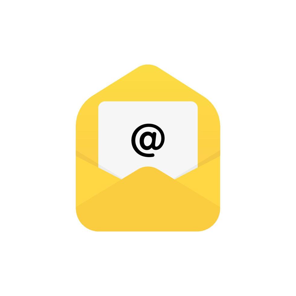 ícone de vetor de envelope de mensagem de e-mail