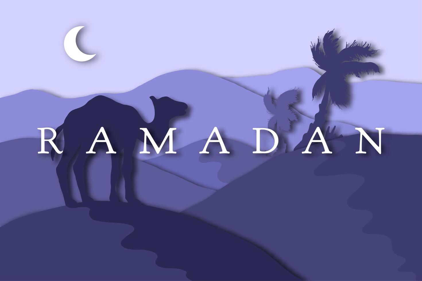 saudação ramadan kareem vetor