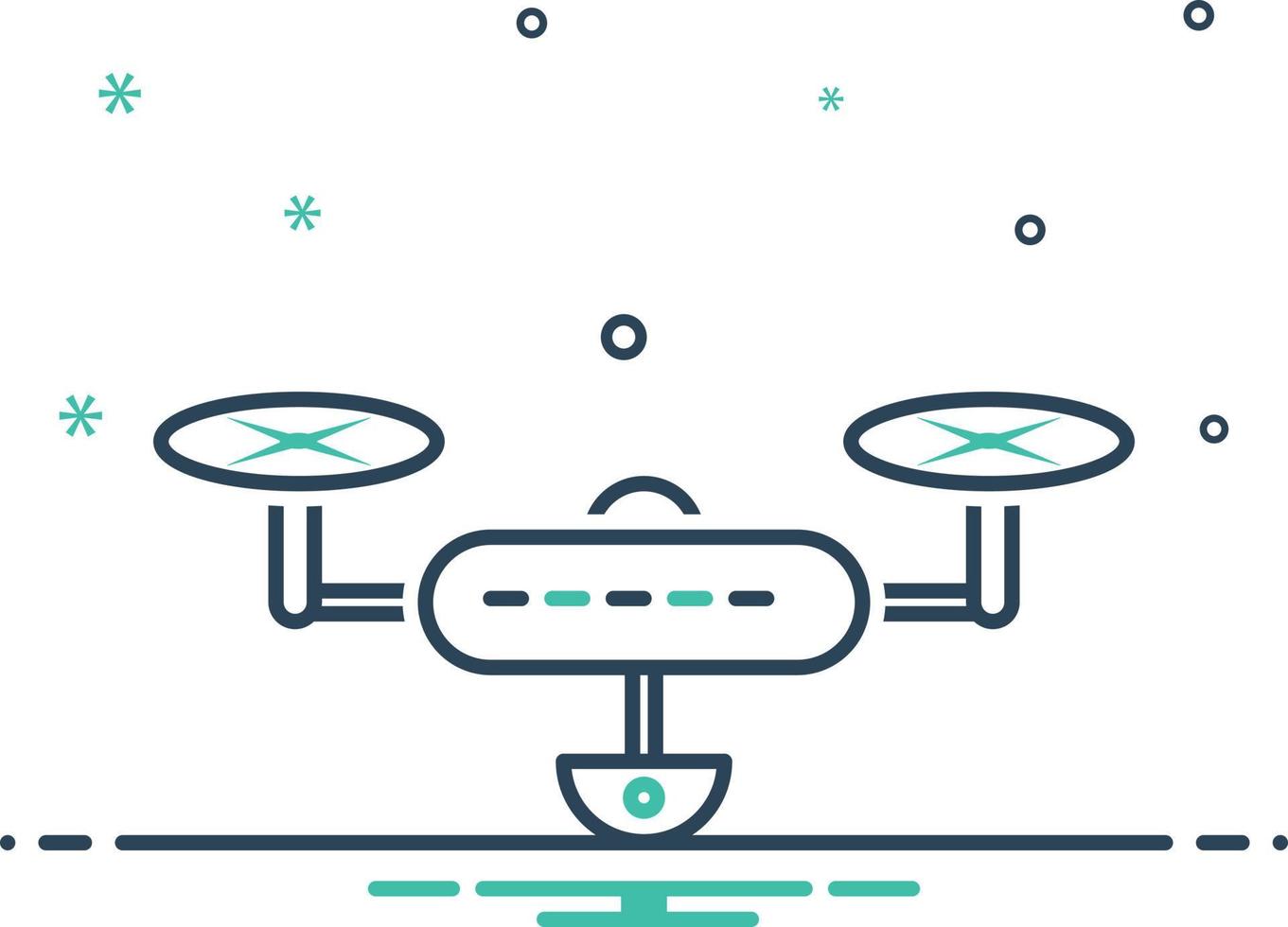 ícone de mistura para drone vetor