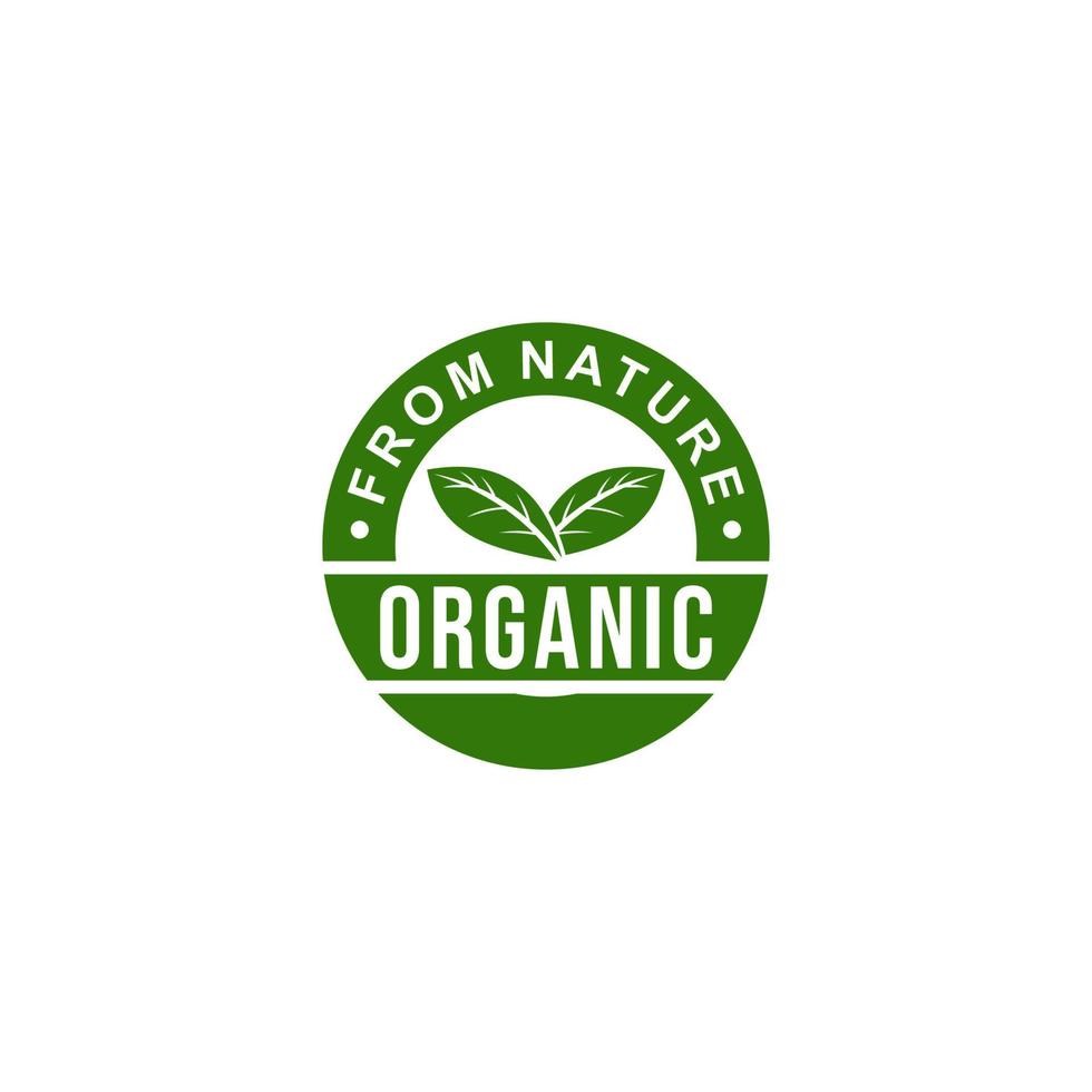modelo de logotipo orgânico em fundo branco vetor