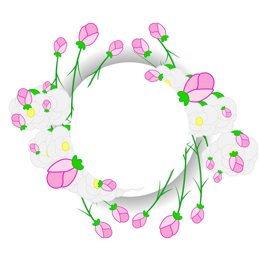 ilustração do ícone do vetor do ornamento da flor