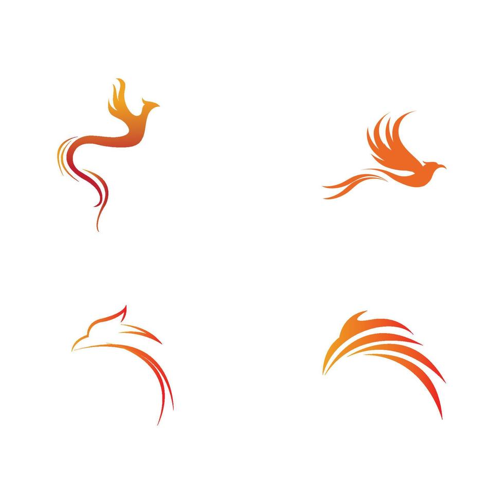 ilustração em vetor design de logotipo phoenix