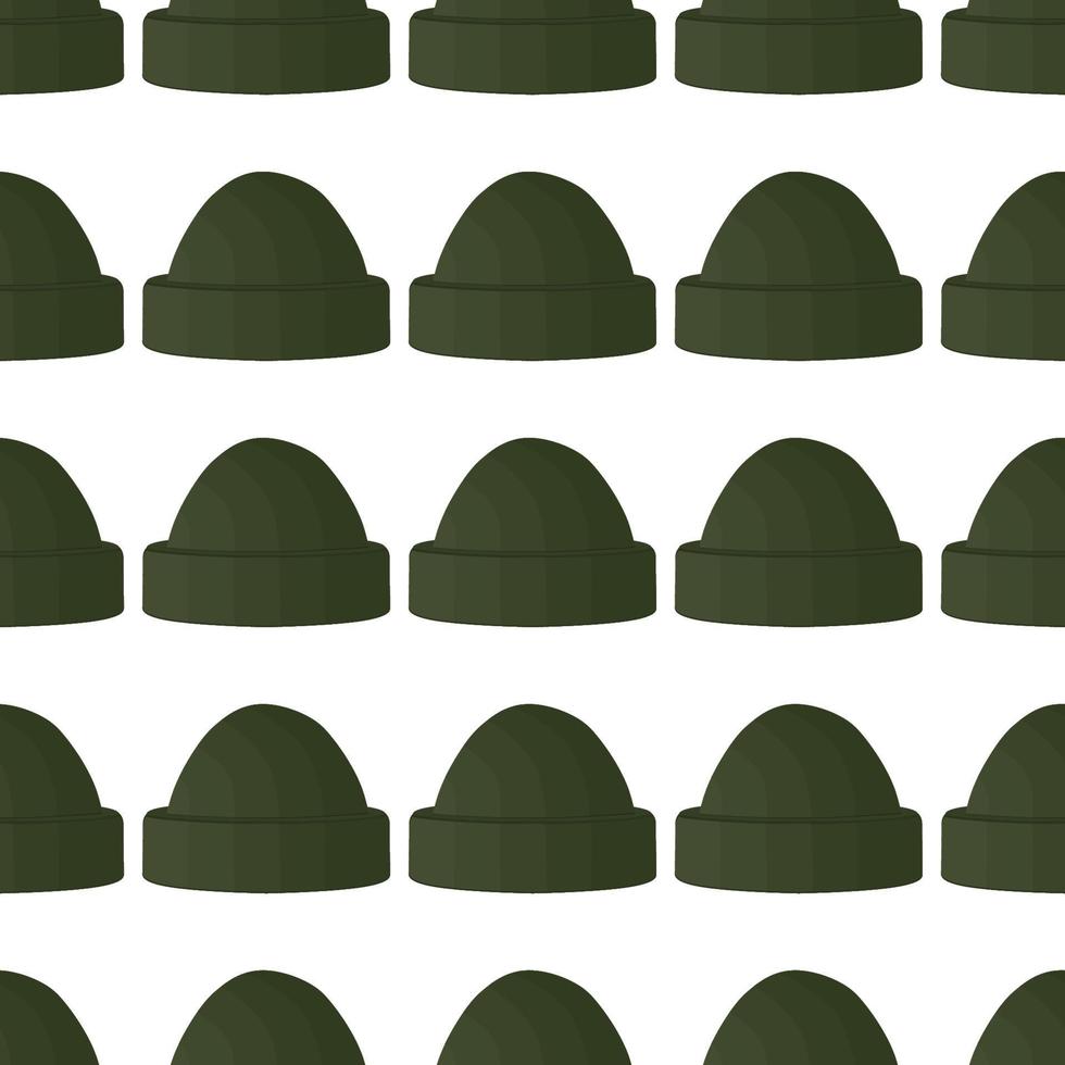 ilustração no padrão do tema chapéus de inverno gorro vetor