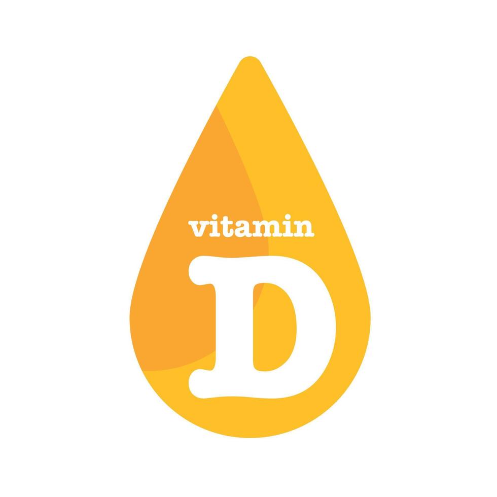 vitamina d dom ícone logotipo conjunto definido, corpo colecalciferol. gota dourada do complexo vitamínico. médico para ilustração vetorial de saúde vetor