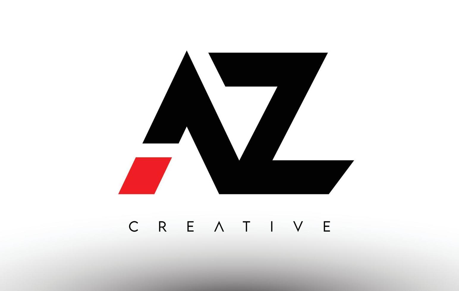 design de logotipo de carta moderna criativa az. vetor de logotipo de letras de ícone az