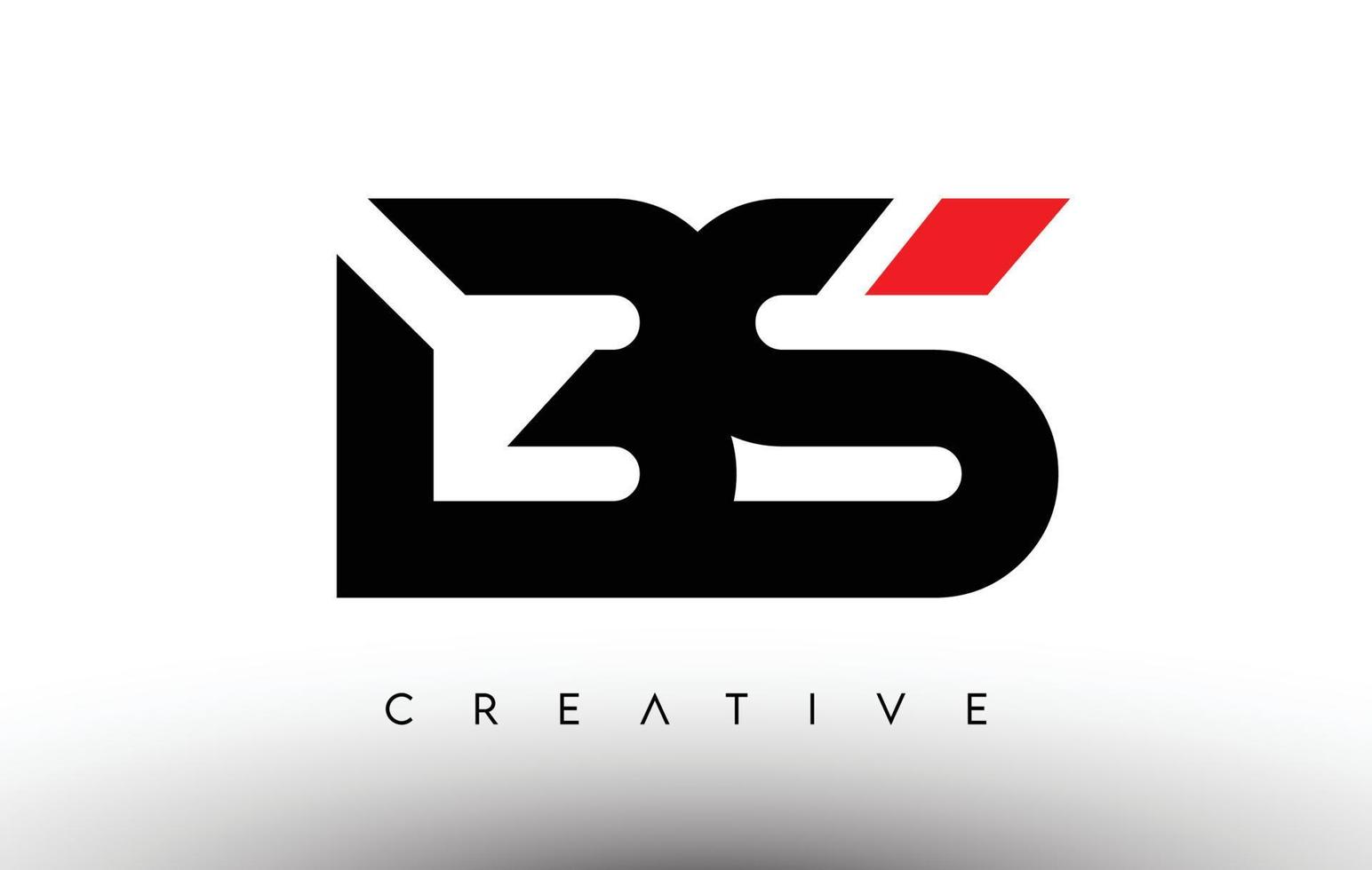 design de logotipo de carta moderno criativo bs. vetor do logotipo das letras do ícone bs