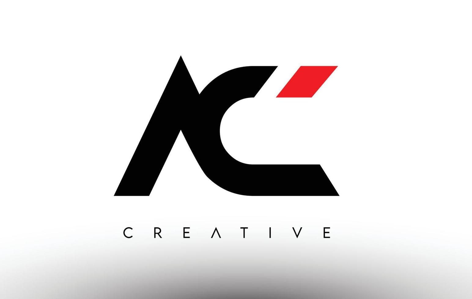 design de logotipo de carta moderna criativa ac. vetor de logotipo de letras de ícone ac