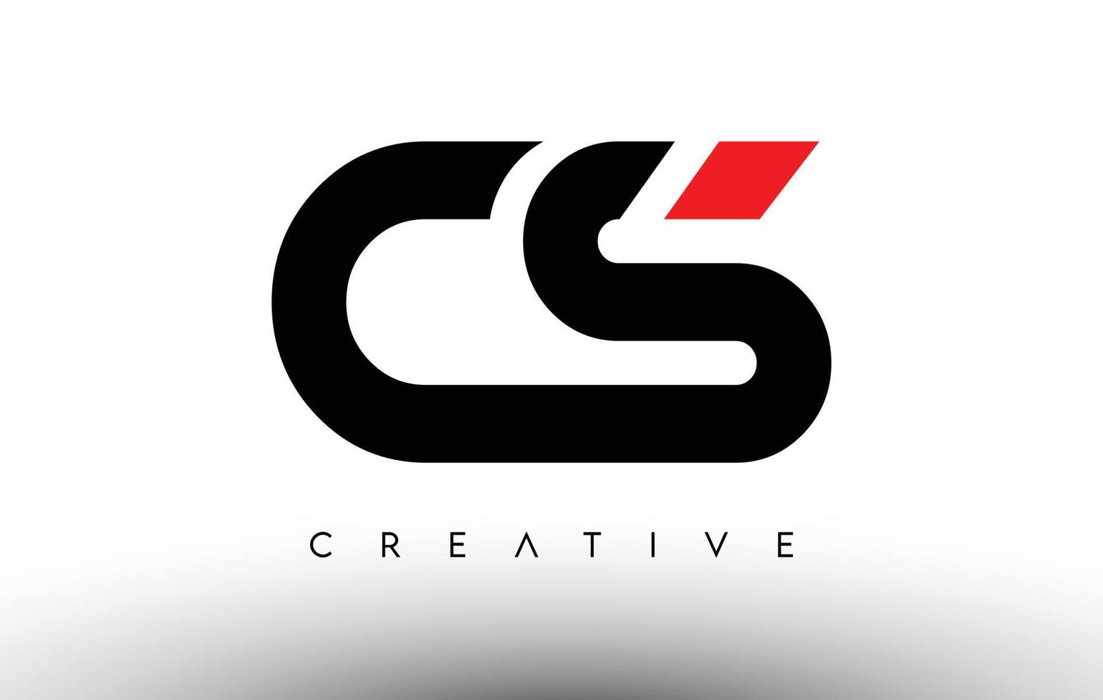 design de logotipo de carta moderna criativa cs. vetor do logotipo das letras do ícone cs