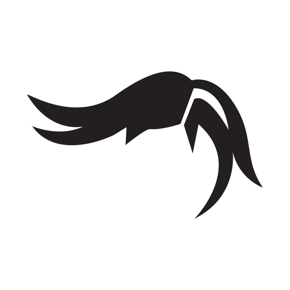 ícone de corte de cabelo estilo ilustração vetorial design vetor