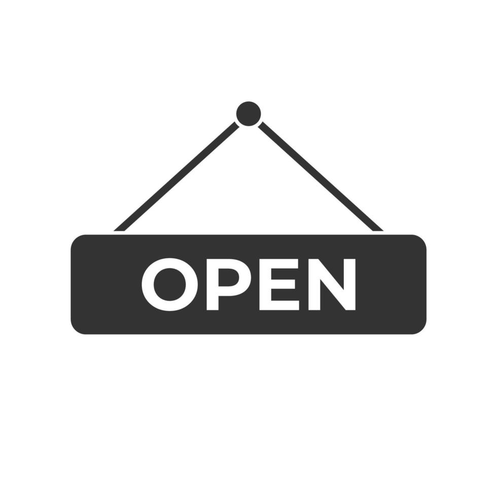 defina o ícone de status de venda para abrir e fechar a loja vetor