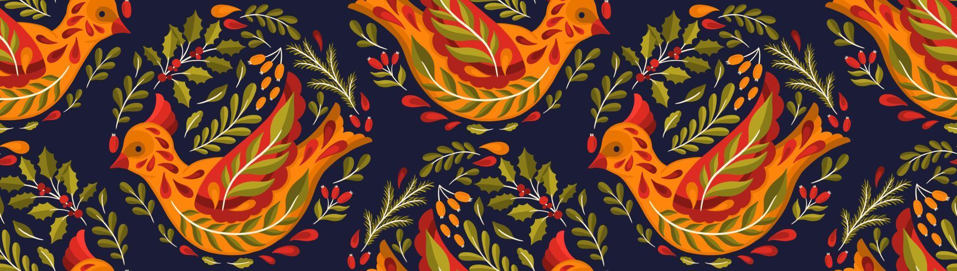 seamless pattern merry christmas 2022.branch leaves elegante xmas design. vetor