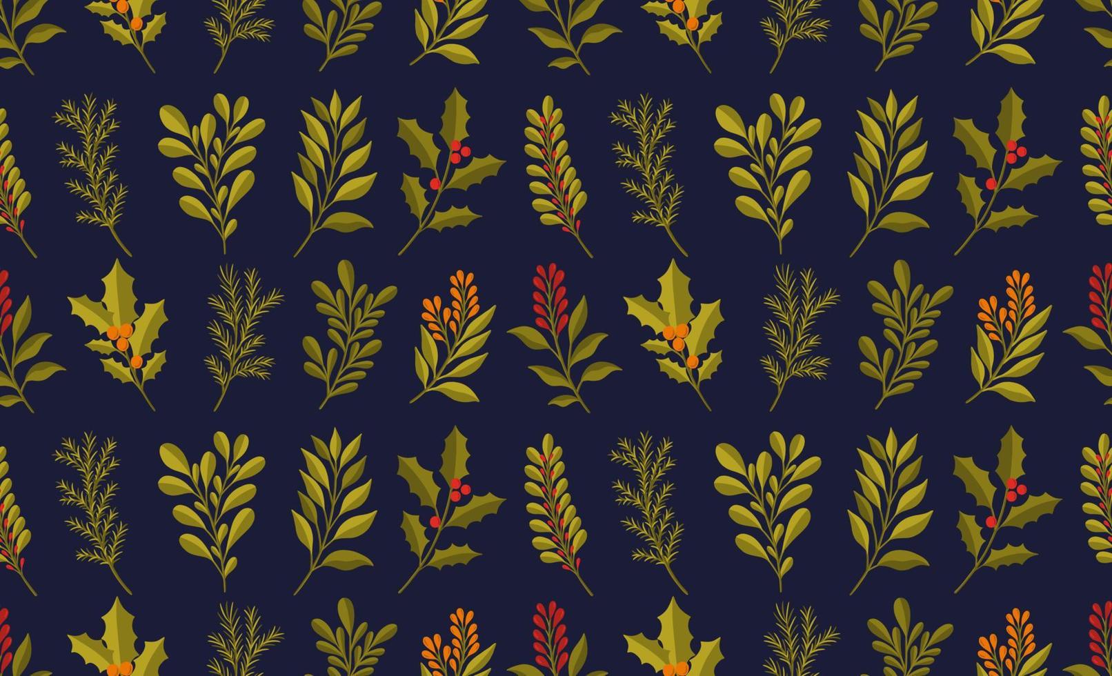 seamless pattern branch natal floral plant.new ano 2022 ornament.decoration botanical design vetor