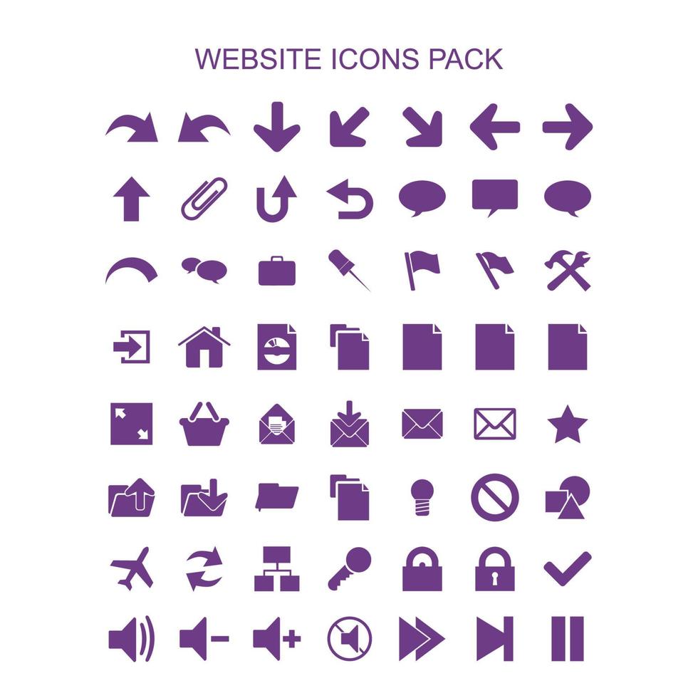 conjunto de ícones para web design vetor
