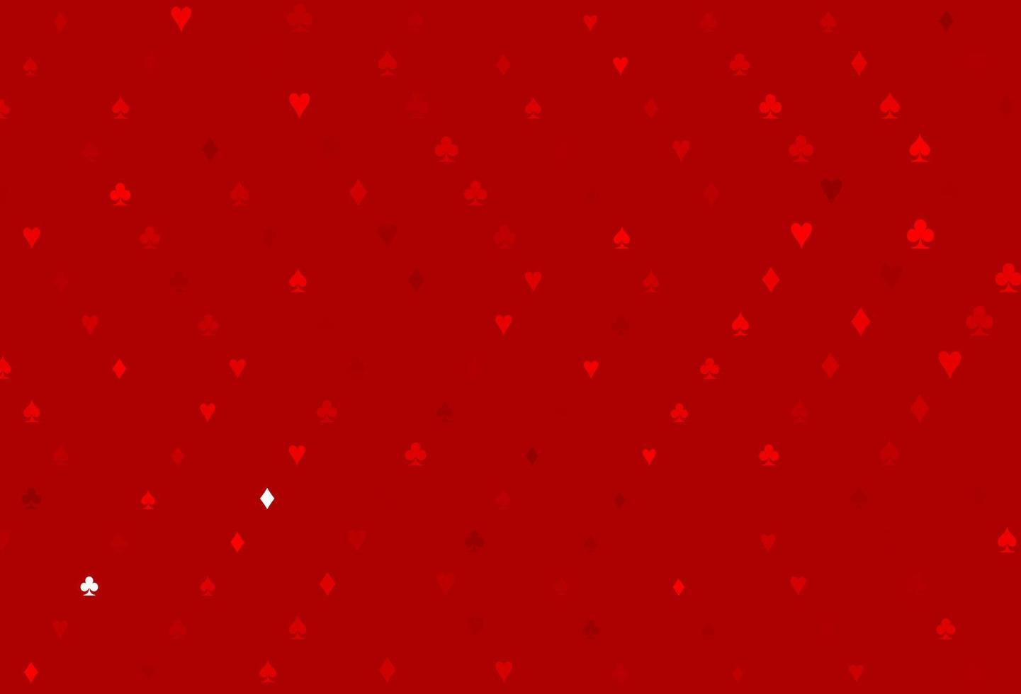 textura vector vermelho claro com cartas de jogar.