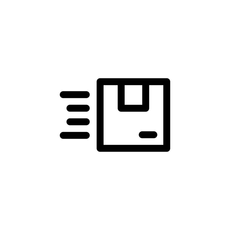 entrega ícone design vector símbolo produto, embalagem, caixa de papelão, caixa para comércio eletrônico