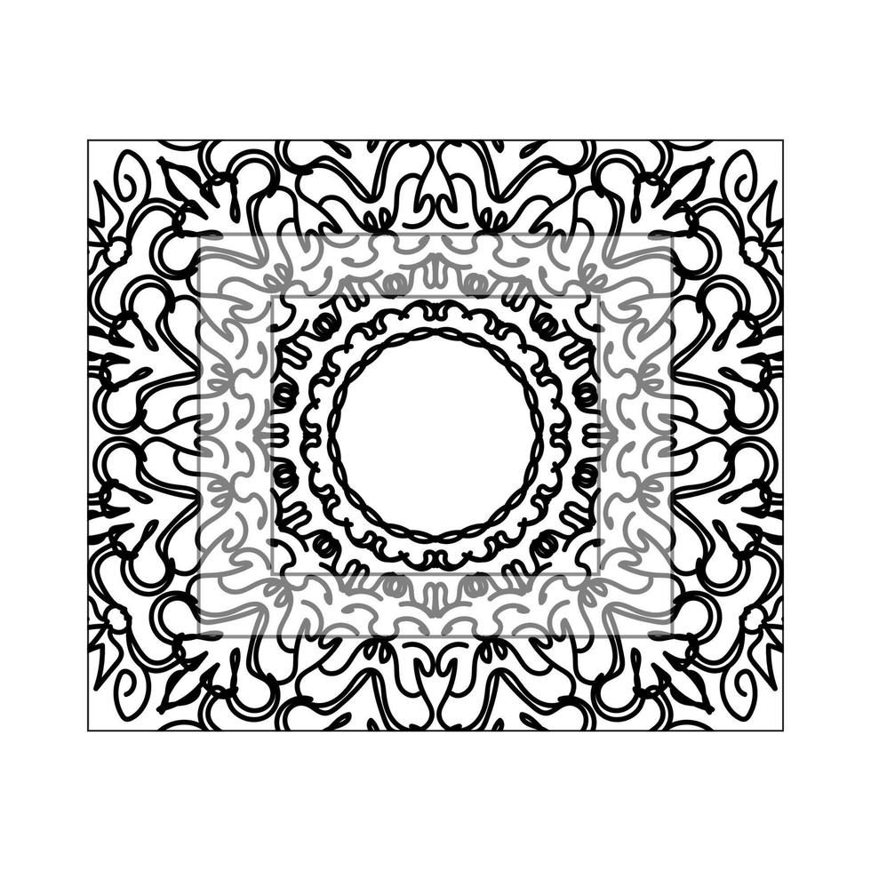 ilustração de mandala abstrata de conceito decorativo vetor