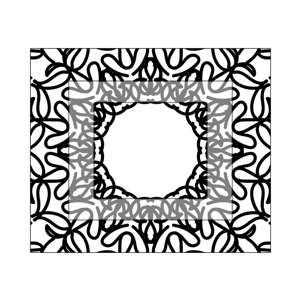 ilustração de mandala abstrata de conceito decorativo vetor