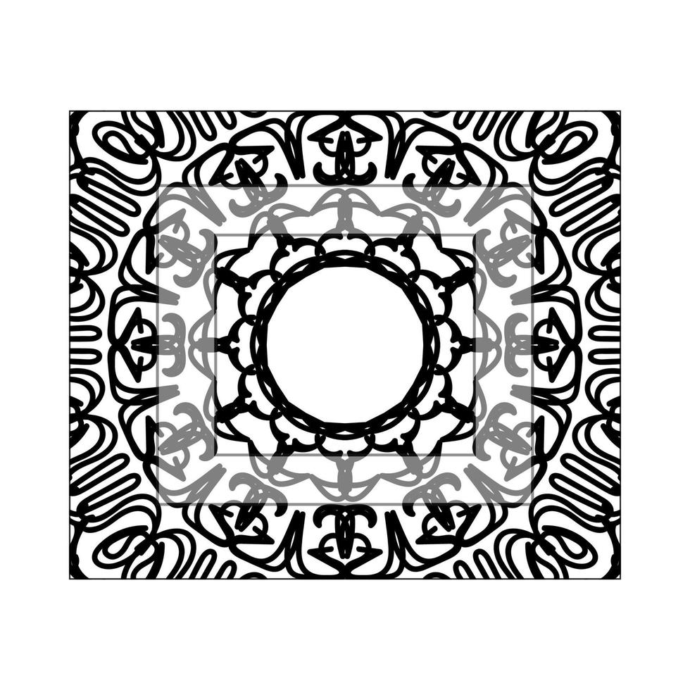 ilustração de mandala abstrata de conceito decorativo vetor