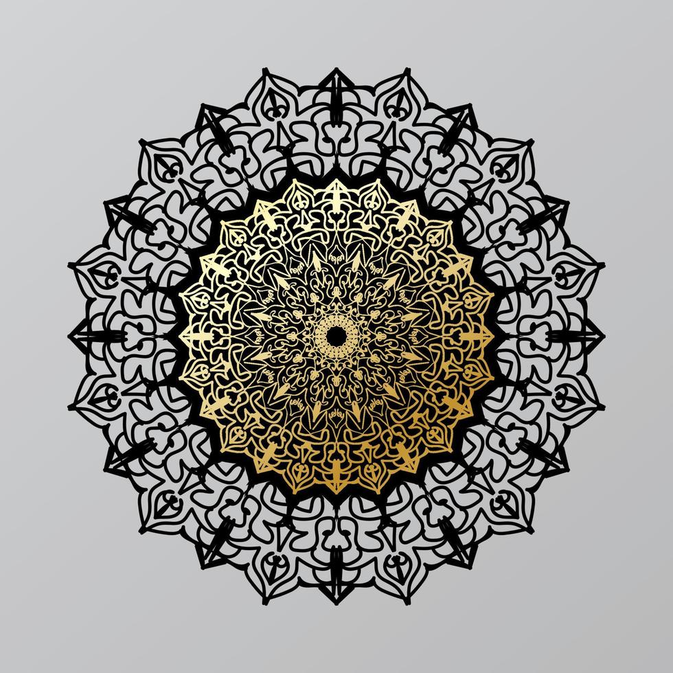 desenho de mandala indiana ornamental de luxo vetor