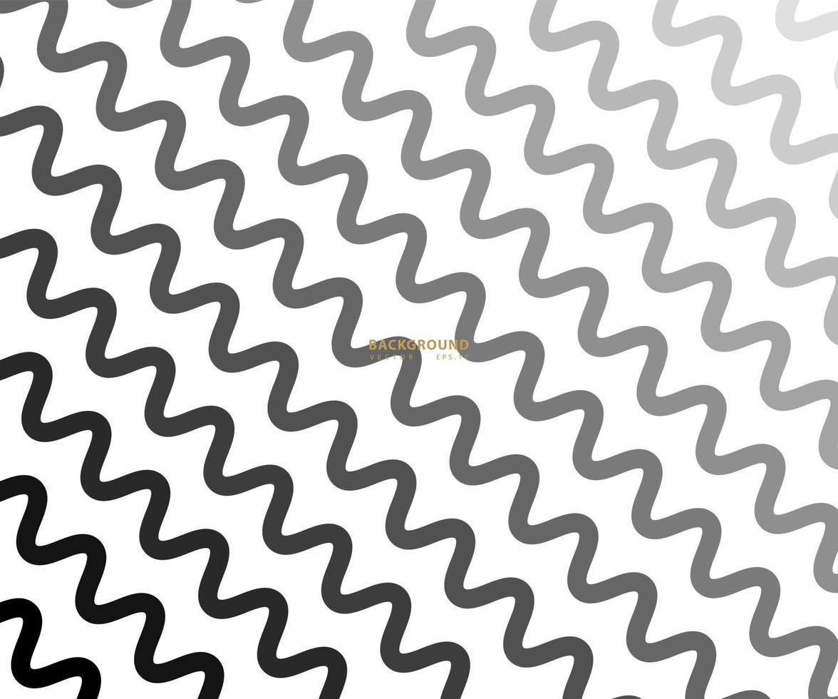 Padrão de linhas em ziguezague. linha ondulada preta sobre fundo branco. ilustração abstrata do vetor de onda. papel digital para preenchimento de páginas, web design, impressão têxtil. arte vetorial.