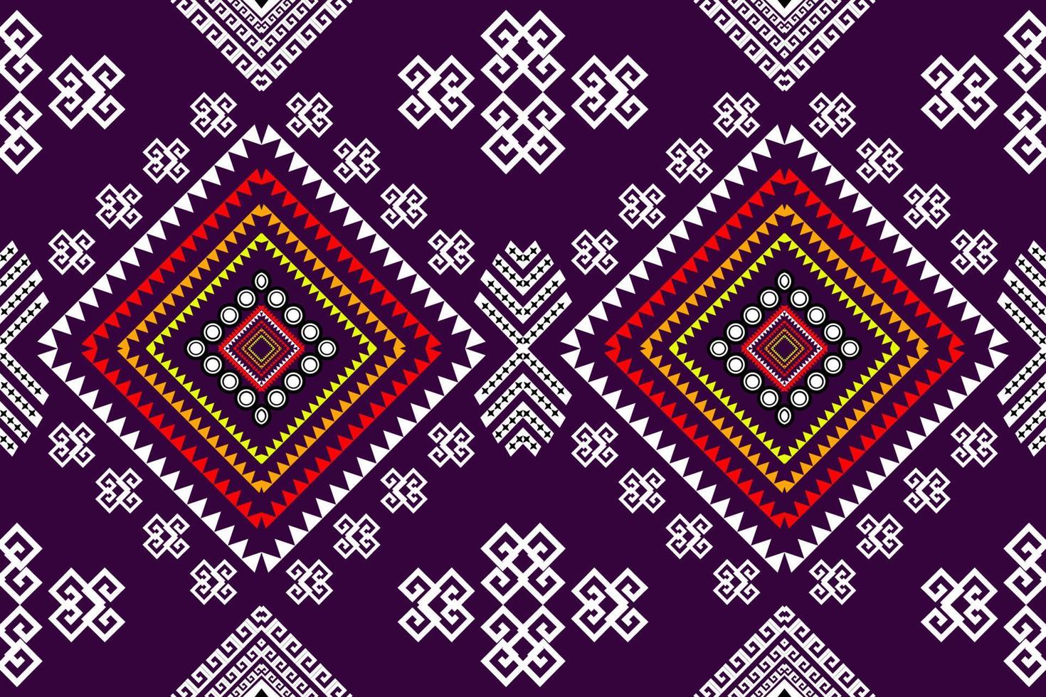 bela arte étnica geométrica padrão tradicional. design para tapete, papel de parede, roupas, embrulho, batik, tecido, ilustração vetorial. figura estilo de bordado tribal. vetor