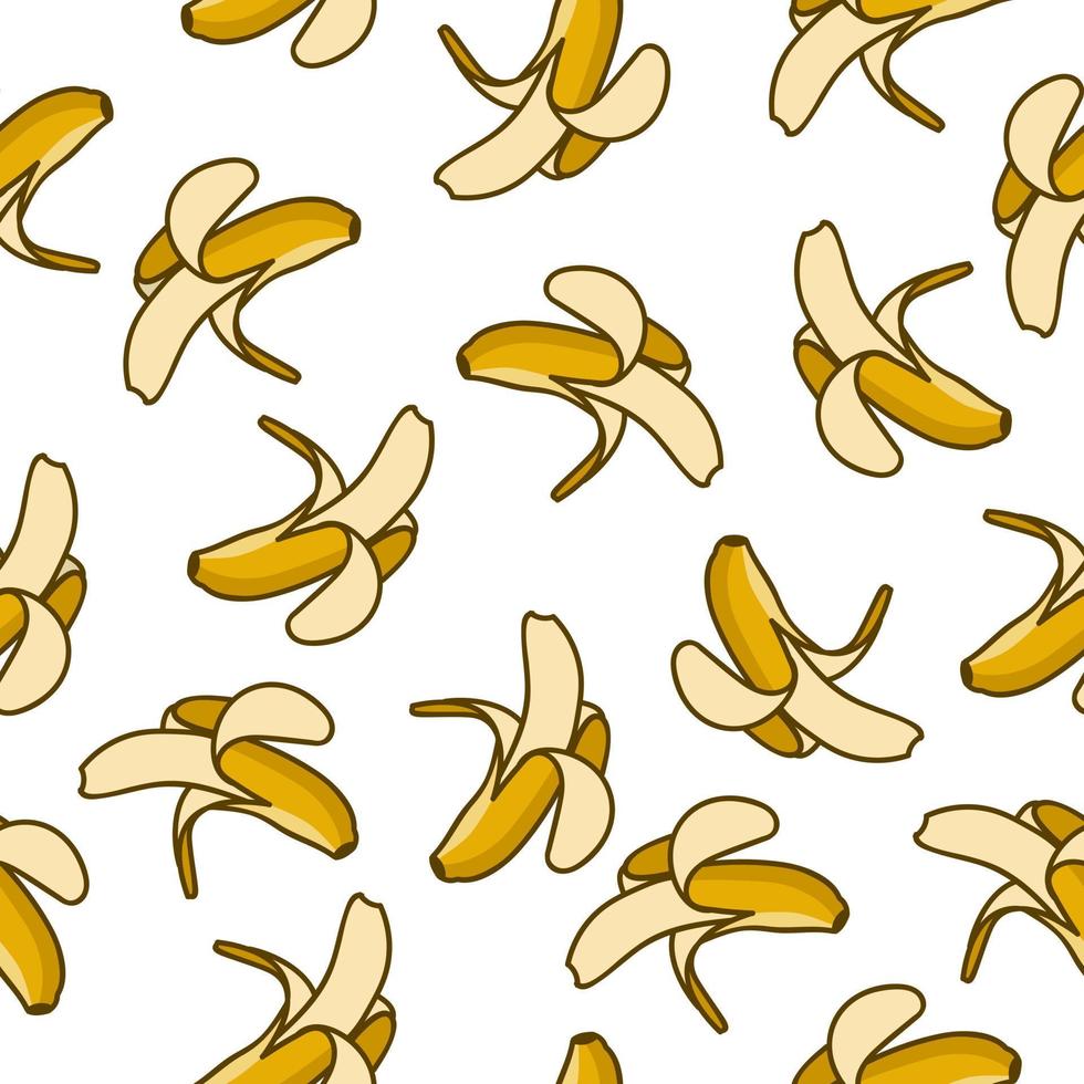 desenho de padrão de banana. ilustração vetorial vetor