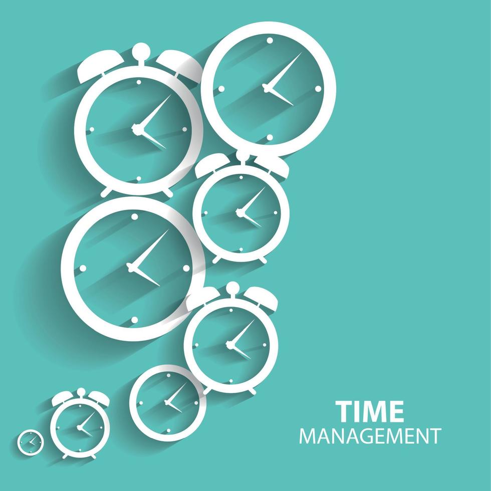 ícone moderno de vetor de gerenciamento de tempo plano para web e dispositivos móveis
