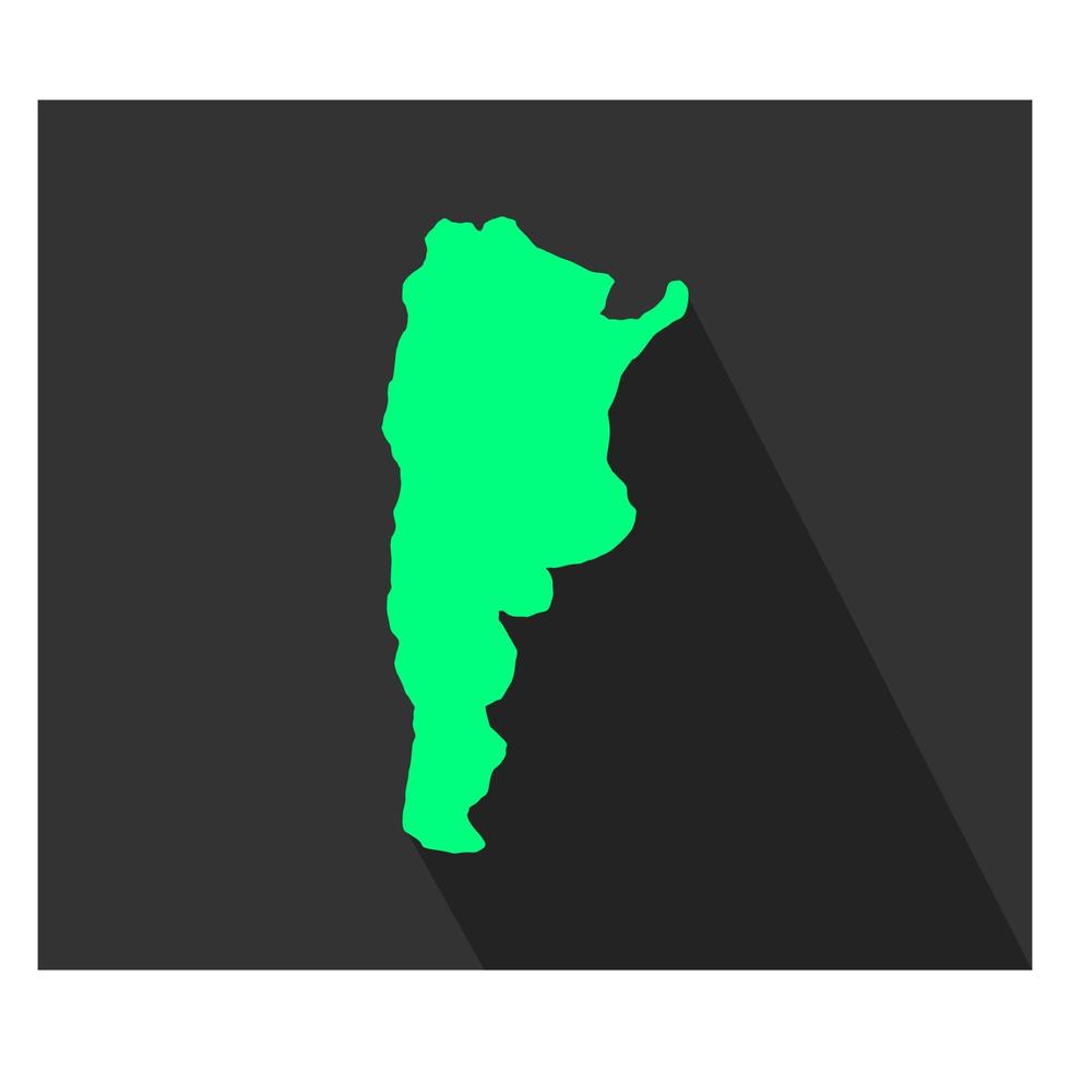 mapa da argentina em fundo branco vetor