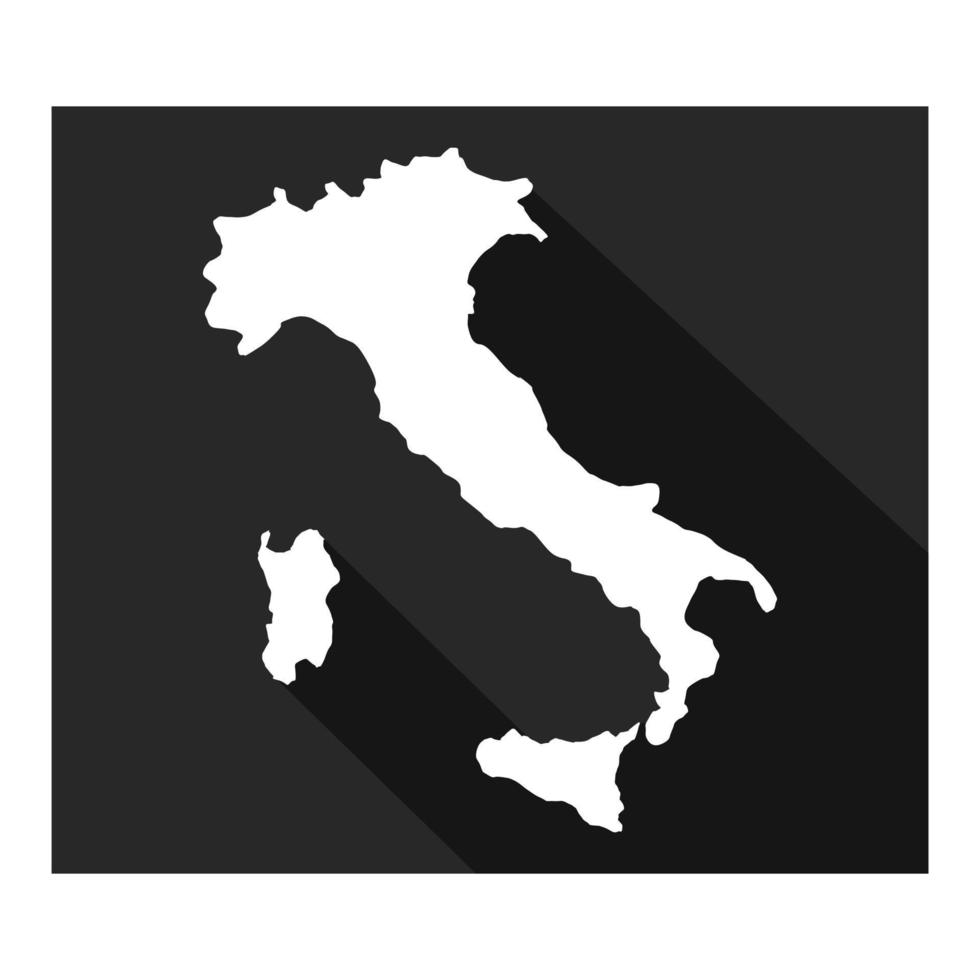 mapa da itália no fundo vetor