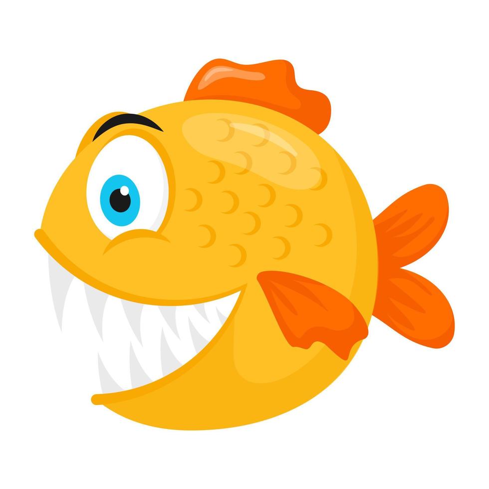conceitos de peixe dourado vetor