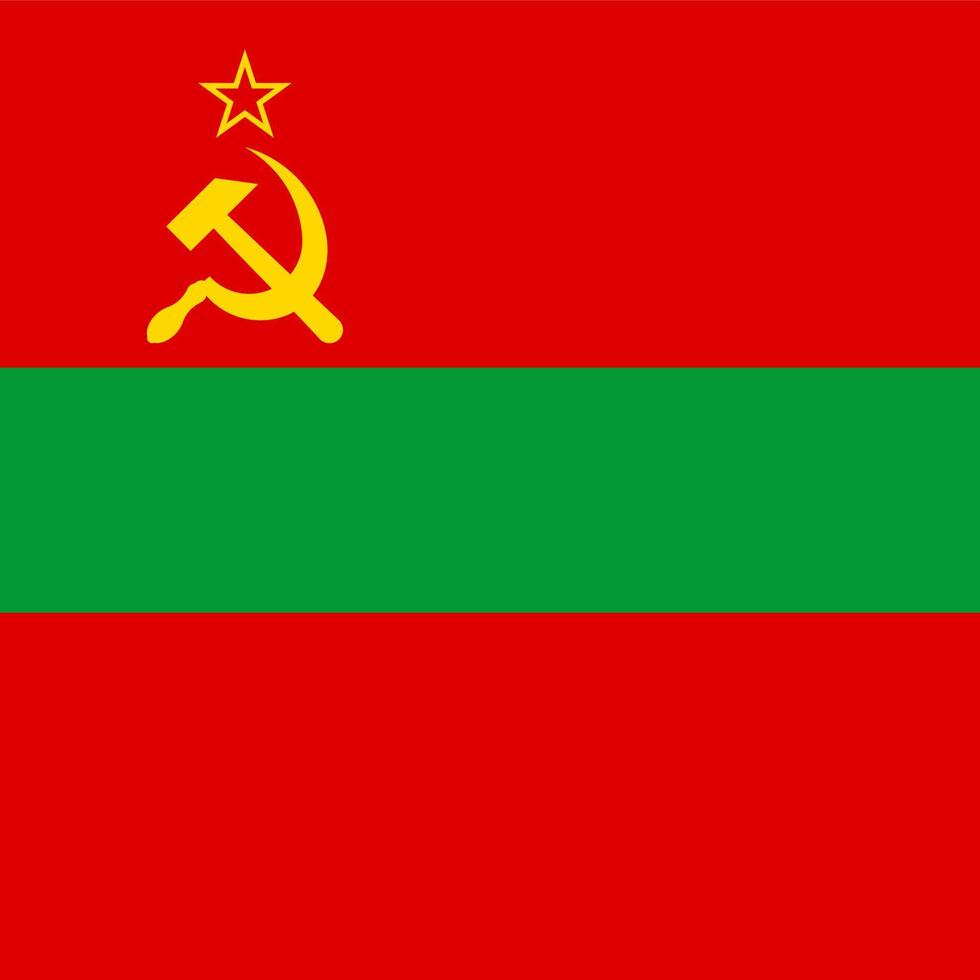 bandeira nacional quadrada transnístria vetor