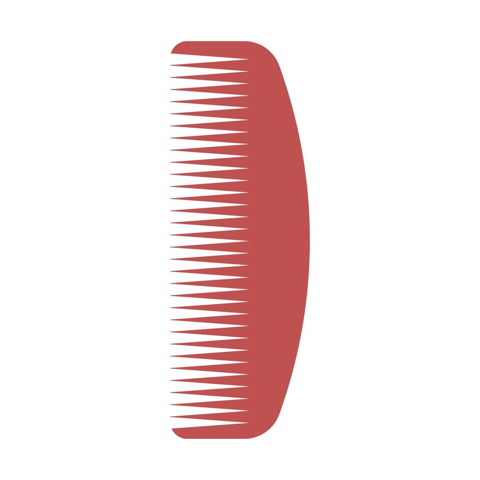 Logotipo do ícone de pente de cabelo para projeto de design gráfico vetor