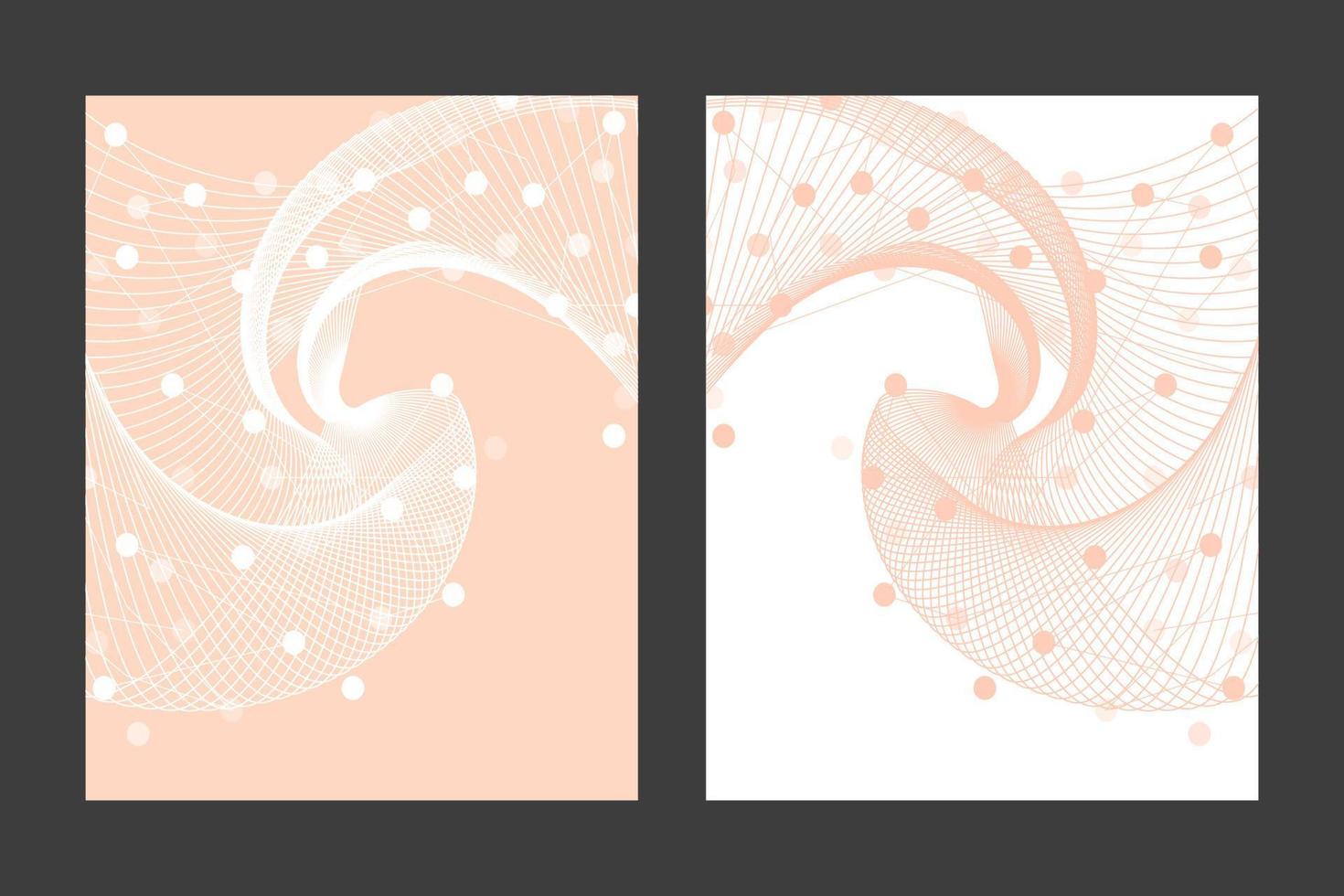 abstrato futurista ponto linha estilo banner pôster capa cartão rosa branco vetor