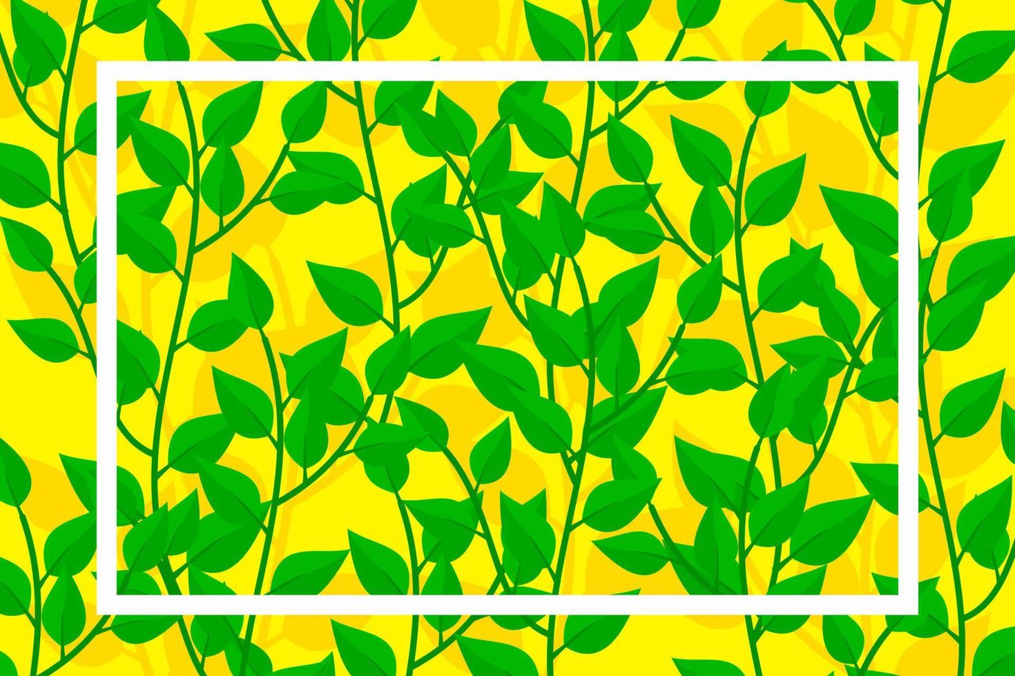 folhas tropicais com fundo estampado vetor